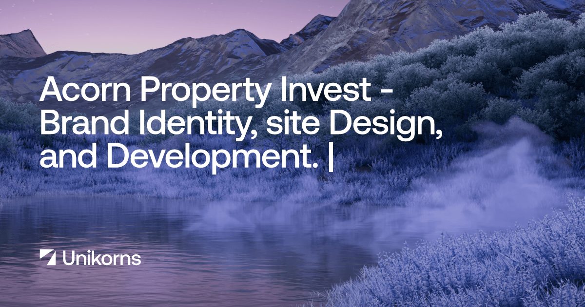 Acorn Property Invest Brand Identity, site Design, and Development